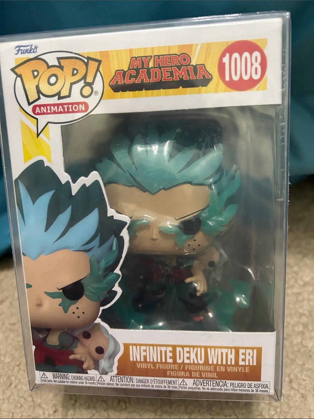 Funko Pop! My Hero Academia Infinite Deku with Teal Hair and Green Effects